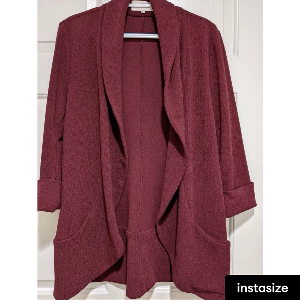 French Mauve Sweater Blazer.